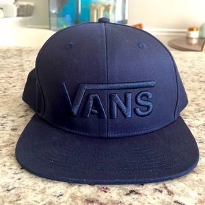 Navy VANS Drop V II Black Mens Snapback Hat